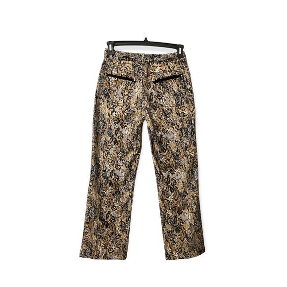 Newport News Pant Size 4 Textured Print Jeans - Picture 3 of 10